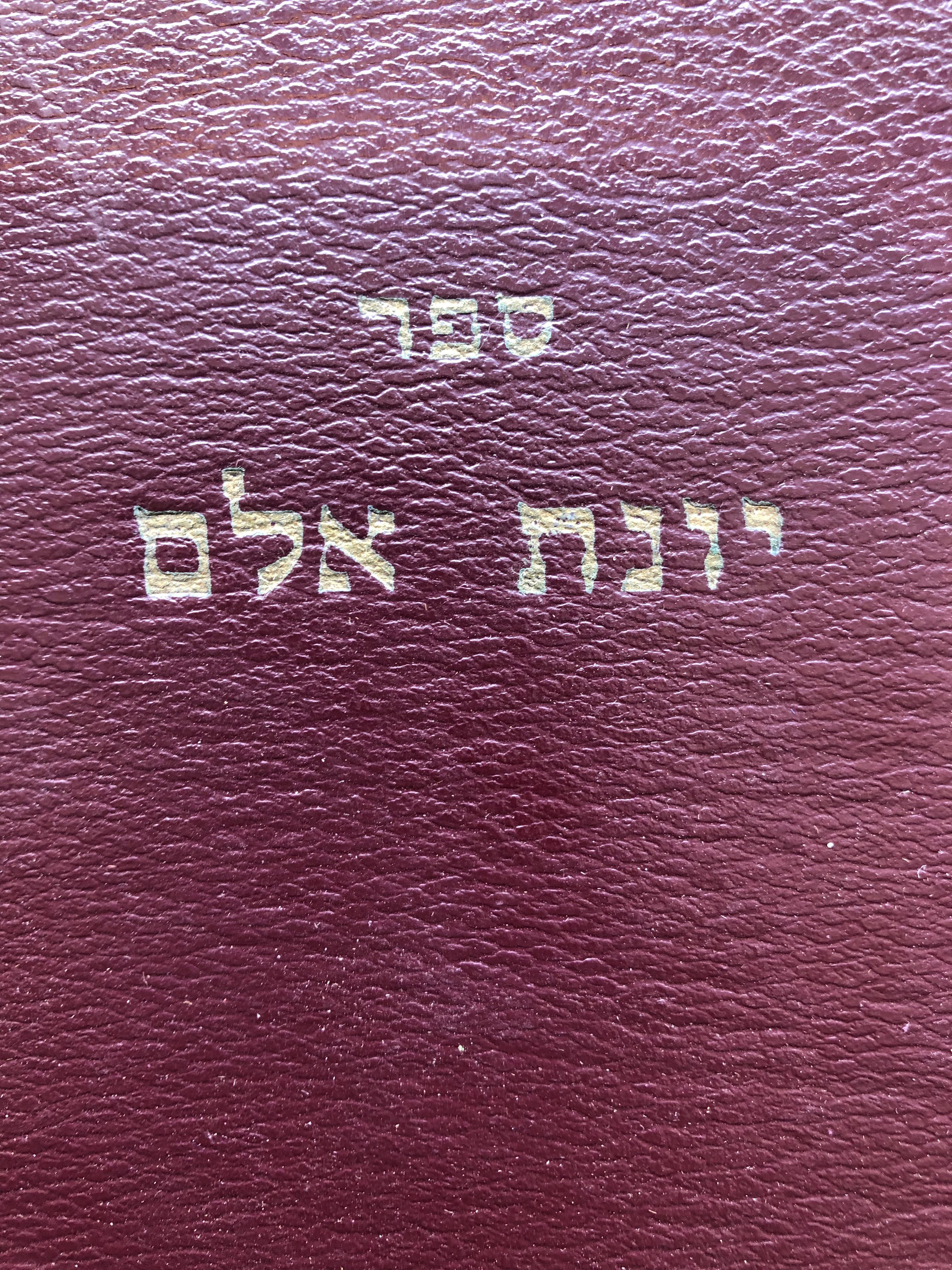 ספר יונת אלם/ הוא מאמר אחד מספר עשרה מאמרות