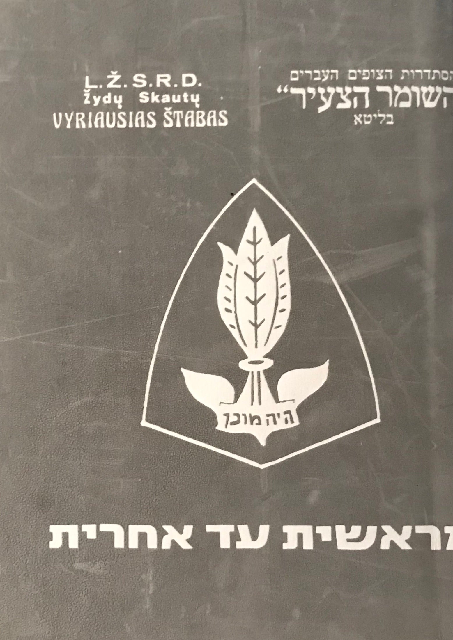 מראשית עד אחרית / ספר קורות השומר הצעיר בליטא