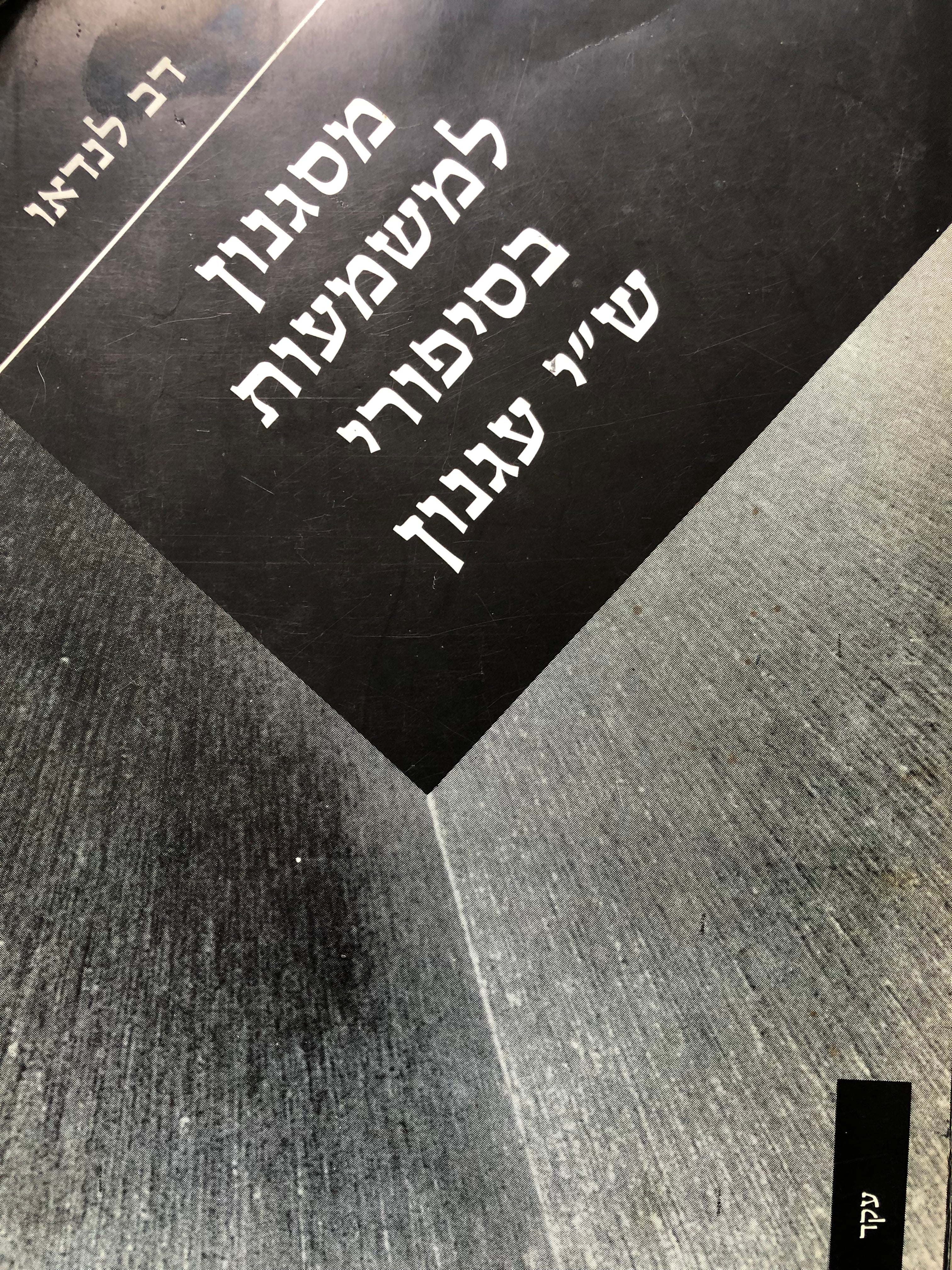 מסגנון למשמעות בסיפורי ש"י עגנון