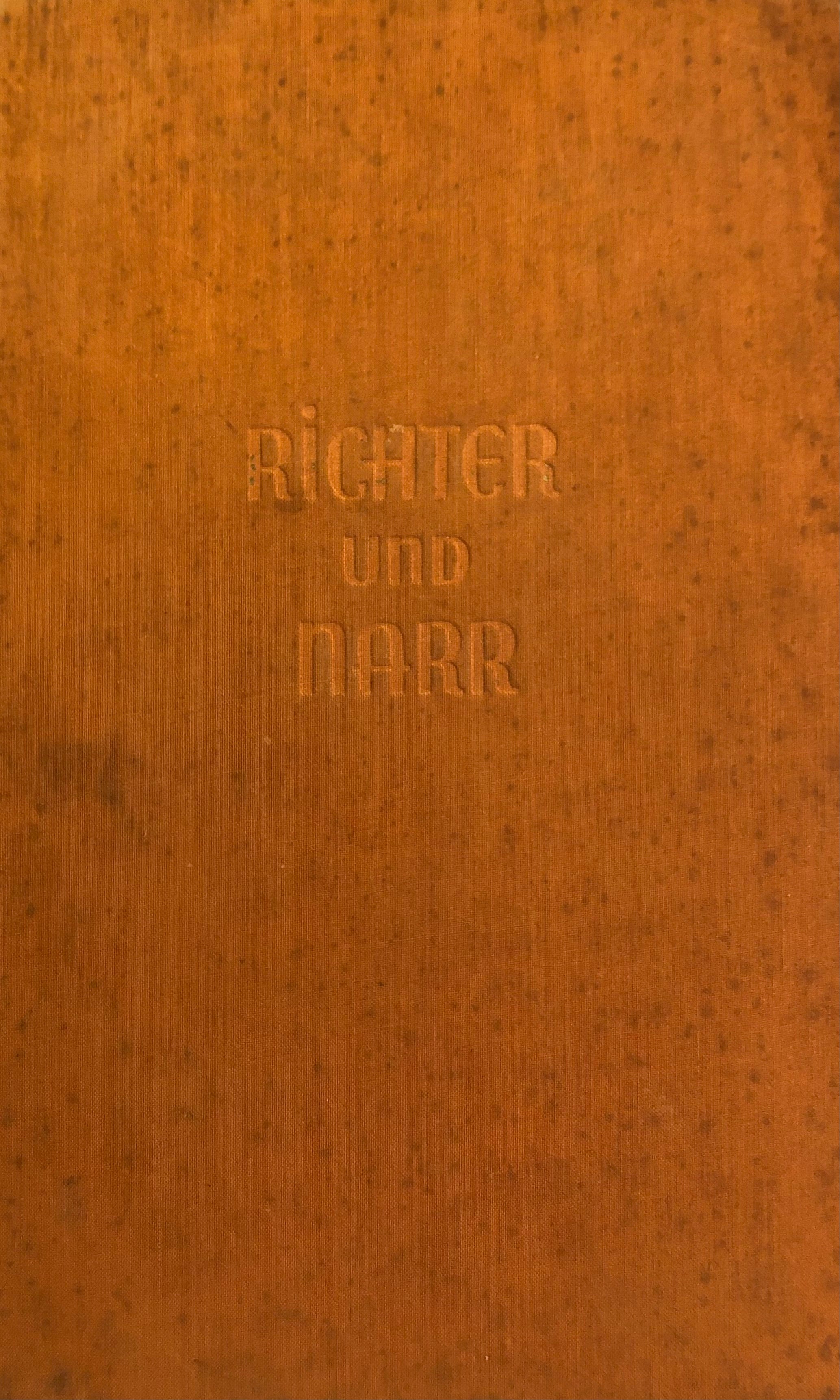 Richter und Narr / von "Altalena" (Ze'ev Jabotinsky)
