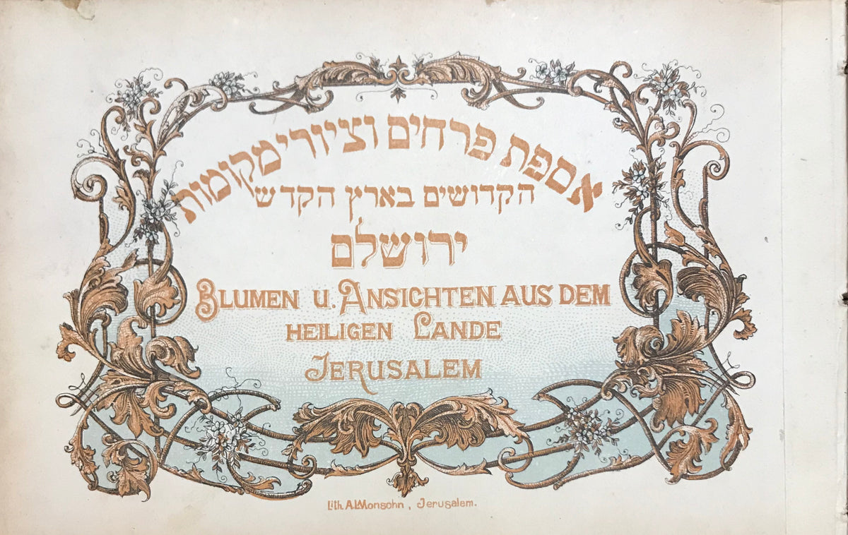 פרחי ארץ הקדושה: אספת פרחים מהמקומות הקדושים בארץ הקודש / Flowers of the Holy Land