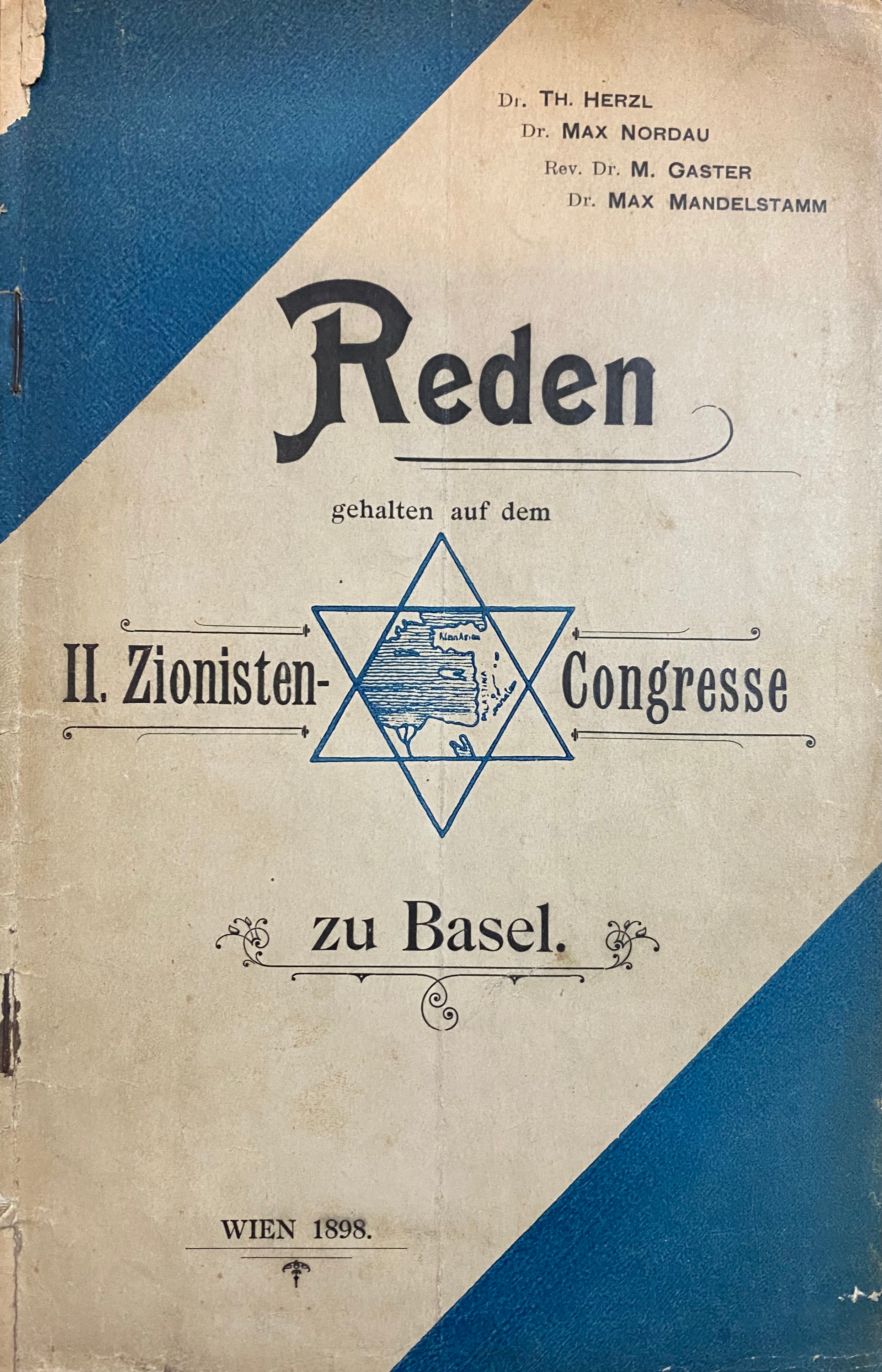 Reden gehalten auf dem II Zionisten Congresse zu Bazel