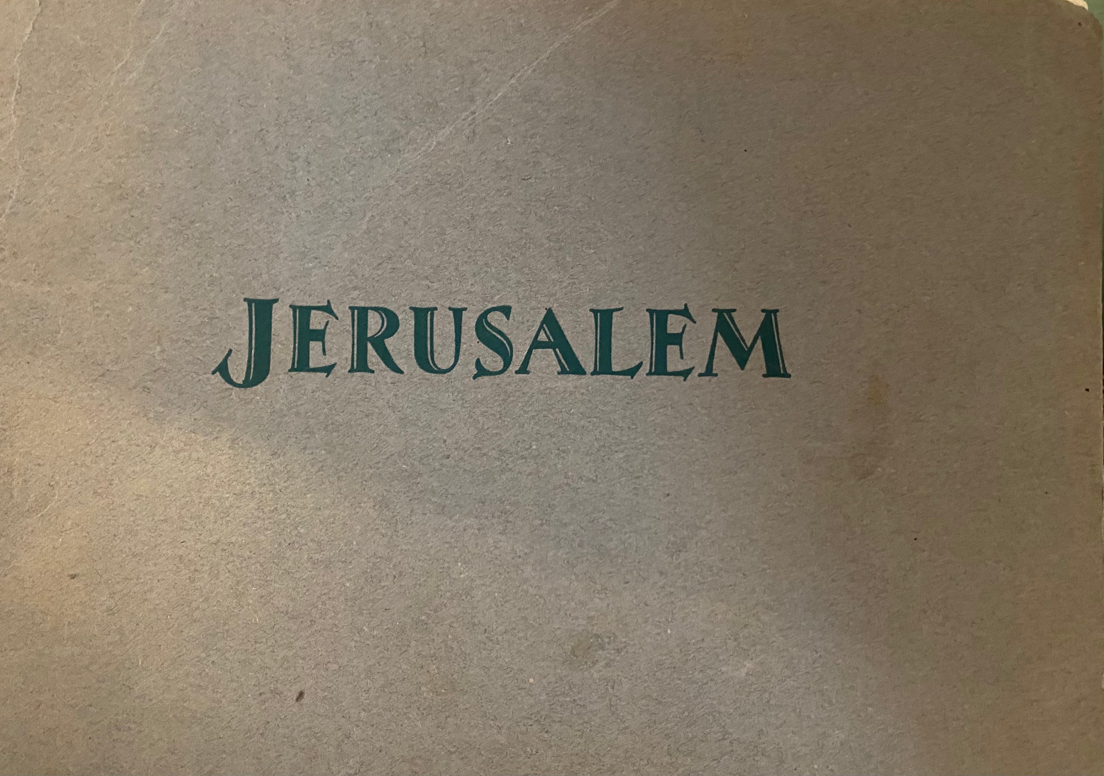 JERUSALEM- מפה פנורמית של ירושלים