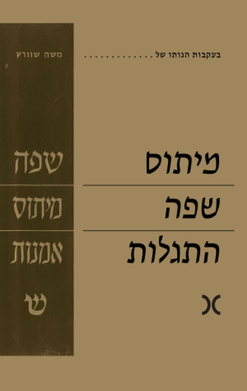 מיתוס שפה התגלות / בעקבות הגותו של משה שוורץ